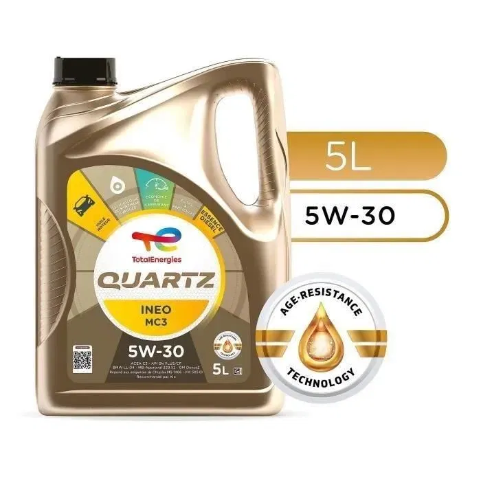 Totalenergies Aceite de Motor Total Quartz Ineo MC3 5W30 - 5 Litros Totalenergies Aceite de Motor Total Quartz Ineo MC3 5W30 - 5 Litros