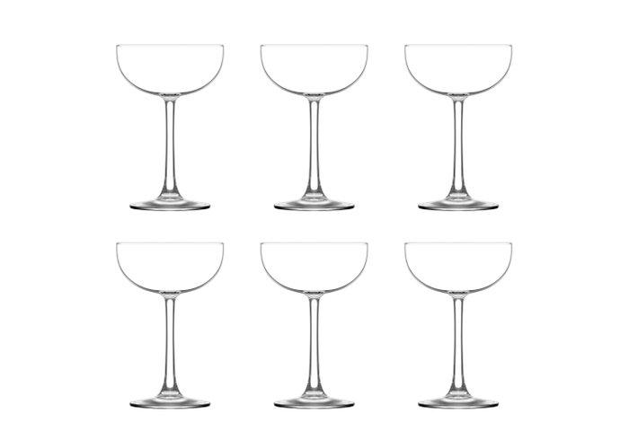 LAV Juego de 6 Copas de Champán Colección Island 23cl (4 Cajas)