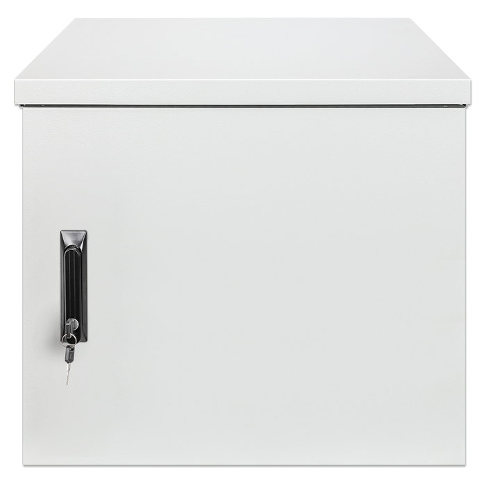 Intellinet 716109 Bastidor de Pared IP55 19" 9U 600mm Profundidad 100kg Carga Gris con 2 Ventiladores y Bloqueo