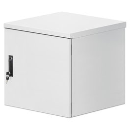 Intellinet 716109 Bastidor de Pared IP55 19" 9U 600mm Profundidad 100kg Carga Gris con 2 Ventiladores y Bloqueo