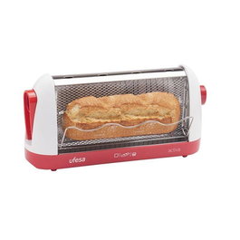 Ufesa TT7963 Tostador de Pan 700W, Para Todo Tipo de Pan con Rejilla Protectora y Pinzas para Extraerlo