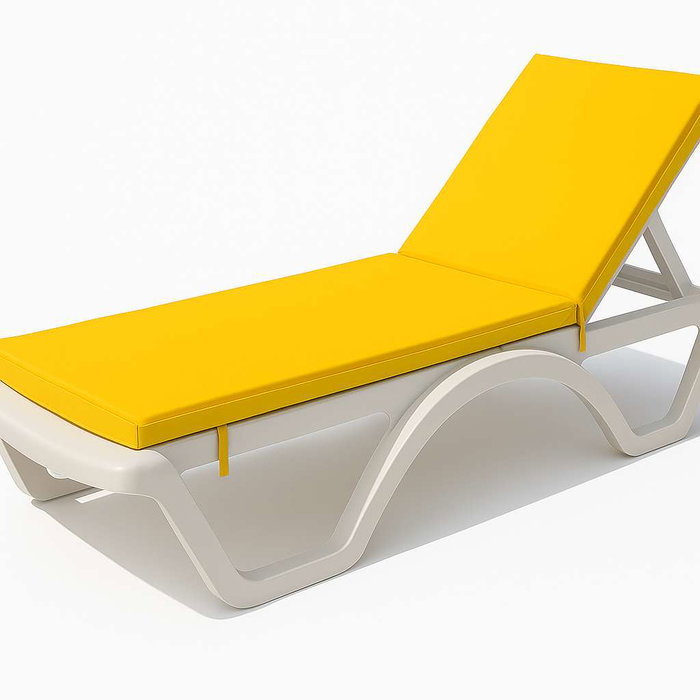 Atelier Del Sofa Cojín para Tumbona Amarillo 100cm x 60cm x 80cm con Funda Impermeable y Espuma de 4cm de Grosor Atelier Del Sofa Cojín para Tumbona Amarillo 100cm x 60cm x 80cm con Funda Impermeable y Espuma de 4cm de Grosor