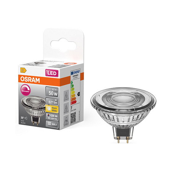 OSRAM SUPERSTAR MR16 50 GU5.3 8 W klar