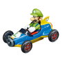 Carrera GO!!! Nintendo Mario Kart Mach 8 20062492 Set de pistas y vehículo RC, 2 jugadores, 1:43, Negro/Rojo