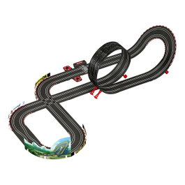 Carrera GO!!! Nintendo Mario Kart Mach 8 20062492 Set de pistas y vehículo RC, 2 jugadores, 1:43, Negro/Rojo