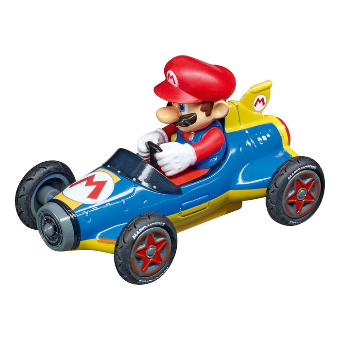 Carrera GO!!! Nintendo Mario Kart Mach 8 20062492 Set de pistas y vehículo RC, 2 jugadores, 1:43, Negro/Rojo