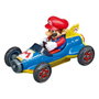 Carrera GO!!! Nintendo Mario Kart Mach 8 20062492 Set de pistas y vehículo RC, 2 jugadores, 1:43, Negro/Rojo