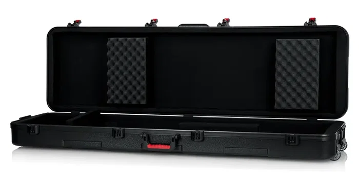Gator TSA ATA - Estuche rígido para teclado de 88 notas Slim XL con ruedas - Negro