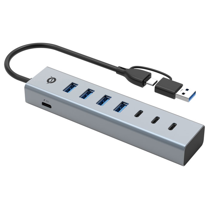 Conceptronic HUBBIES20GP Hub USB de 7 puertos (3x USB-C y 4x USB-A) Gris Conceptronic HUBBIES20GP Hub USB de 7 puertos (3x USB-C y 4x USB-A) Gris