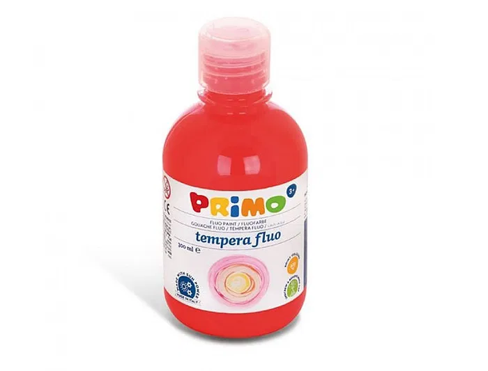 Primo Tempera liquida escolar 300 ml rojo fluorescente