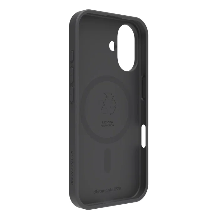 Dbramante1928 Greenland Pro MS funda para iPhone 16, 15.5 cm (6.1"), negra, resistente a impactos con carga inalámbrica