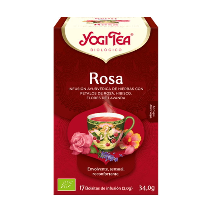 YOGI TEA Infusión ayurvédica Rosa 17 bolsitas