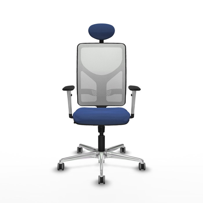 PIQUERAS Y CRESPO Silla de oficina Motilla con mecanismo Sincro, Azul marino y Blanco PIQUERAS Y CRESPO Silla de oficina Motilla con mecanismo Sincro, Azul marino y Blanco