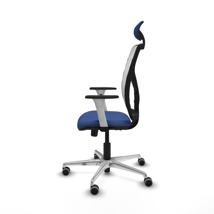 PIQUERAS Y CRESPO Silla de oficina Motilla con mecanismo Sincro, Azul marino y Blanco PIQUERAS Y CRESPO Silla de oficina Motilla con mecanismo Sincro, Azul marino y Blanco