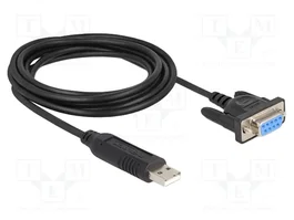 DeLOCK 67382 Adaptador USB 2.0 a RS-232 Sub-D 9 Hembra con Tornillos de 1,8 m