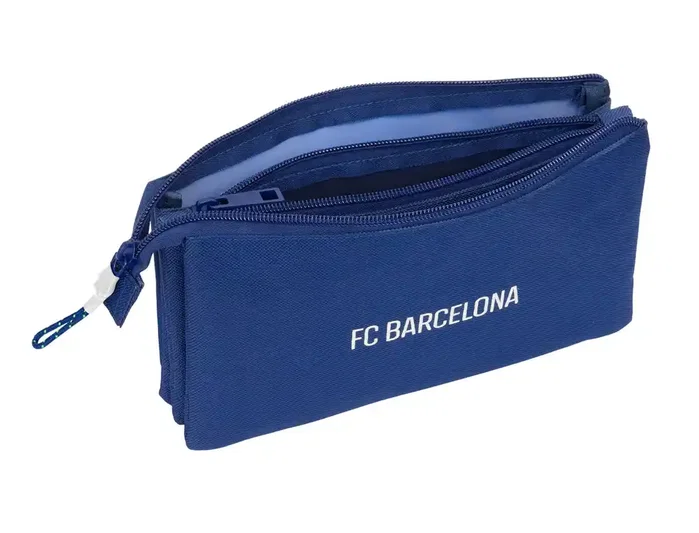 Safta Estuche Portatodo Triple F.C. Barcelona Navy Blue 22x12x3cm