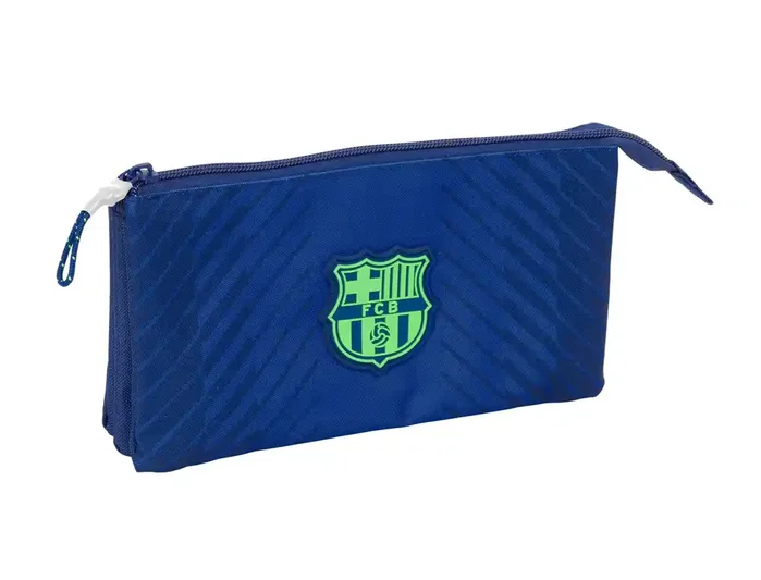 Safta Estuche Portatodo Triple F.C. Barcelona Navy Blue 22x12x3cm