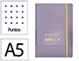 Antartik Cuaderno A5 Tapa Blanda Hojas Puntos Morado y Amarillo 80 Hojas 80 gr FSC