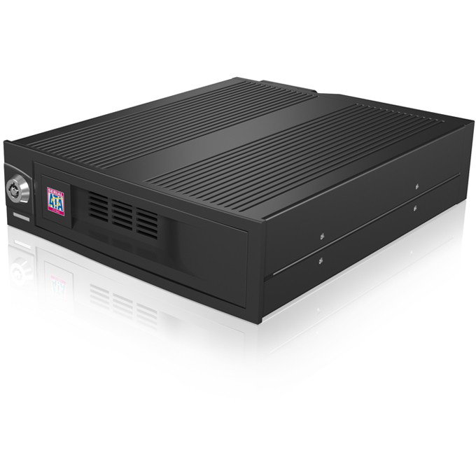 ICY BOX IB-170SK-B Bandeja para Disco Duro 5.25" Negra, Hot-Swap, SATA II/III, 6 Gbit/s, para HDD/SSD de 3.5", Aluminio