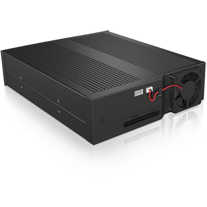 ICY BOX IB-170SK-B Bandeja para Disco Duro 5.25" Negra, Hot-Swap, SATA II/III, 6 Gbit/s, para HDD/SSD de 3.5", Aluminio