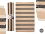 Giftdecor Alfombra 3 Colores Marron Blanco Negro 120 x 180 cm 100% Algodon (Set de 4)