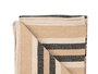 Giftdecor Alfombra 3 Colores Marron Blanco Negro 120 x 180 cm 100% Algodon (Set de 4)