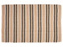 Giftdecor Alfombra 3 Colores Marron Blanco Negro 120 x 180 cm 100% Algodon (Set de 4)