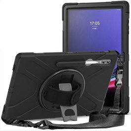 eSTUFF Funda AUSTIN Defender para Samsung Galaxy Tab S10 Ultra S9 Ultra S8 Ultra - Negro