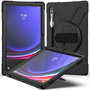 eSTUFF Funda AUSTIN Defender para Samsung Galaxy Tab S10 Ultra S9 Ultra S8 Ultra - Negro