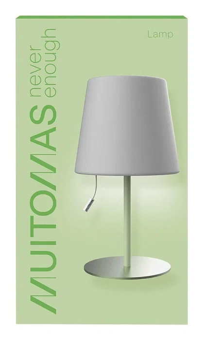 Muitomas Lámpara de mesa con cordón, Verde