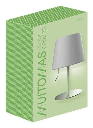 Muitomas Lámpara de mesa con cordón, Verde