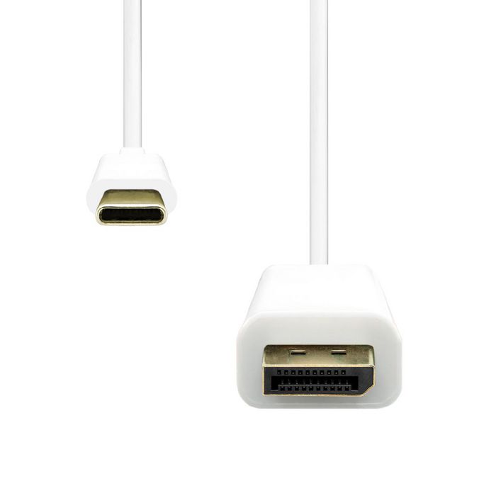 ProXtend Cable USB-C a DisplayPort 0.5M Blanco ProXtend Cable USB-C a DisplayPort 0.5M Blanco