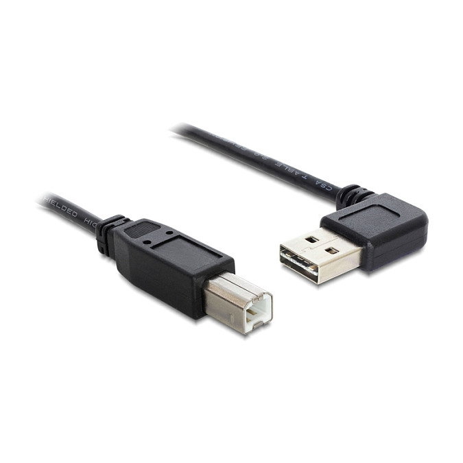 DeLOCK Cable USB 2.0 con conector USB-A angular reversible y USB-B, 0,5 m DeLOCK Cable USB 2.0 con conector USB-A angular reversible y USB-B, 0,5 m