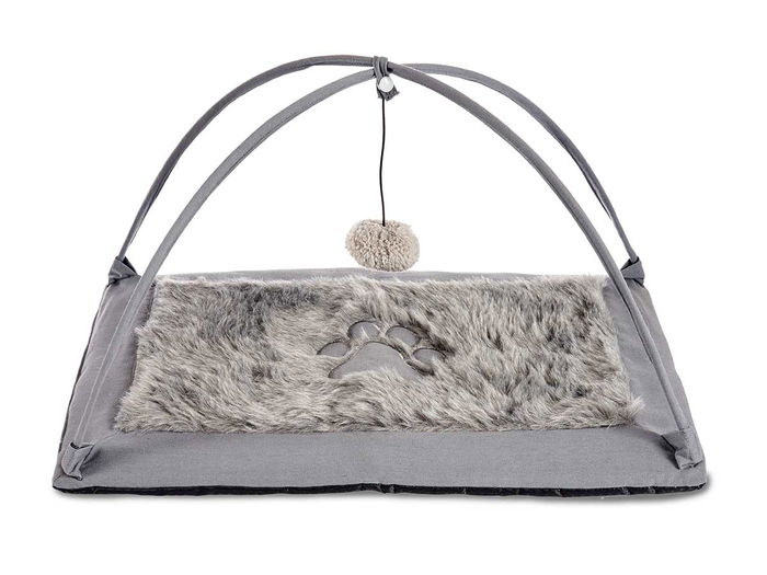 MASCOW Cuna para Gato con Bola 42 x 38 x 57 cm Colores Surtidos (Azul/Gris) (Set de 8)