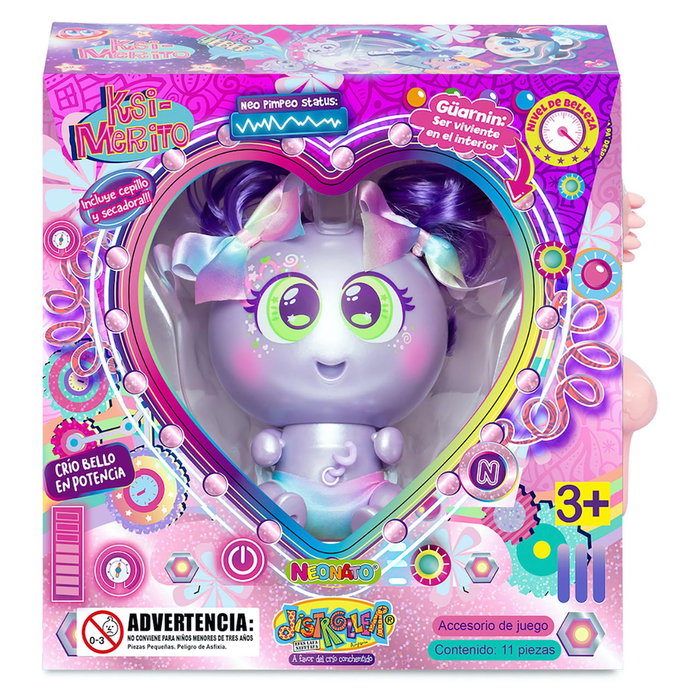 Bandai Ksimerito Isabelonga Biuty Taim Muñeca D909657 con Accesorios de Belleza