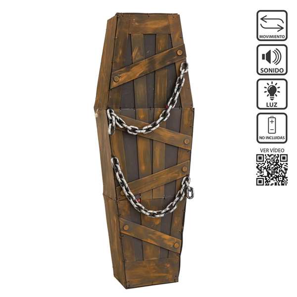 My Other Me Ataúd con Luz, Sonido y Movimiento 52 x 27 x 160 cm con Sensor de Sonido My Other Me Ataúd con Luz, Sonido y Movimiento 52 x 27 x 160 cm con Sensor de Sonido