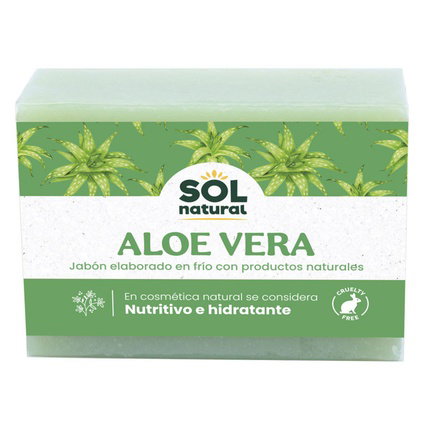 SOLNATURAL Jabón en pastilla de aloe vera 100g