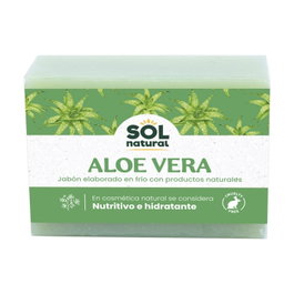 Sol Natural Jabón Aloe Vera 100 g Pastilla Hidratante para Piel Seca