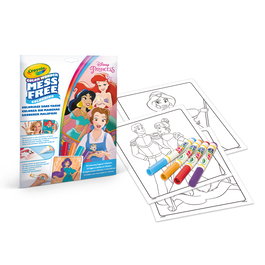 Crayola Color Wonder Colorea Sin Manchas Disney Princess 18 Páginas y 4 Rotuladores, sin manchas, para +3 años 75-2813