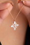 Heliophilia Silver Collar NRZ999037 Plata de Ley 925 Baño Oro Rosa con Circón, Colgante 1.90 cm, Cadena 42 cm
