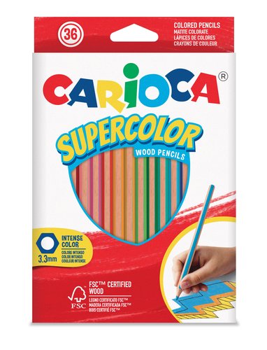 Lapices De Colores Carioca Supercolor Caja De 36 Lapices De Colores Carioca Supercolor Caja De 36