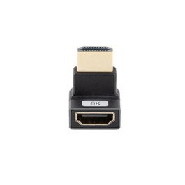 Lanberg Adaptador HDMI 8K Macho-Hembra Ángulo, Conectores Chapados en Oro, Soporte HDR, HDMI 2.1, 48 Gbit/s