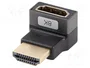 Lanberg AD-HDMI-08 Adaptador HDMI 8K con Conector Angular Plata y Negro