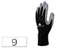 Deltaplus Guantes Mecanica Grasas Aceites Nitrilo Poliester Negro-Gris Talla 9 EN 388: 3121X Y ISO 18889:GR