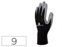 Deltaplus Guantes Mecanica Grasas Aceites Nitrilo Poliester Negro-Gris Talla 9 EN 388: 3121X Y ISO 18889:GR