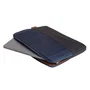 Trust Lisboa - Funda para portátil/tablet 16" (40.6 cm) - Sleeve acolchado color negro/azul, hecha con material reciclado PET - 24982