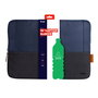 Trust Lisboa - Funda para portátil/tablet 16" (40.6 cm) - Sleeve acolchado color negro/azul, hecha con material reciclado PET - 24982