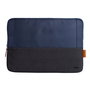 Trust Lisboa - Funda para portátil/tablet 16" (40.6 cm) - Sleeve acolchado color negro/azul, hecha con material reciclado PET - 24982