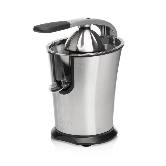 Princess 201860 Exprimidor Eléctrico de Cítricos Master Juicer Pro 300 W - Profesional, Acero Inoxidable Negro, Palanca, Filtro Ajustable, Antideslizante, Aptas Lavavajillas