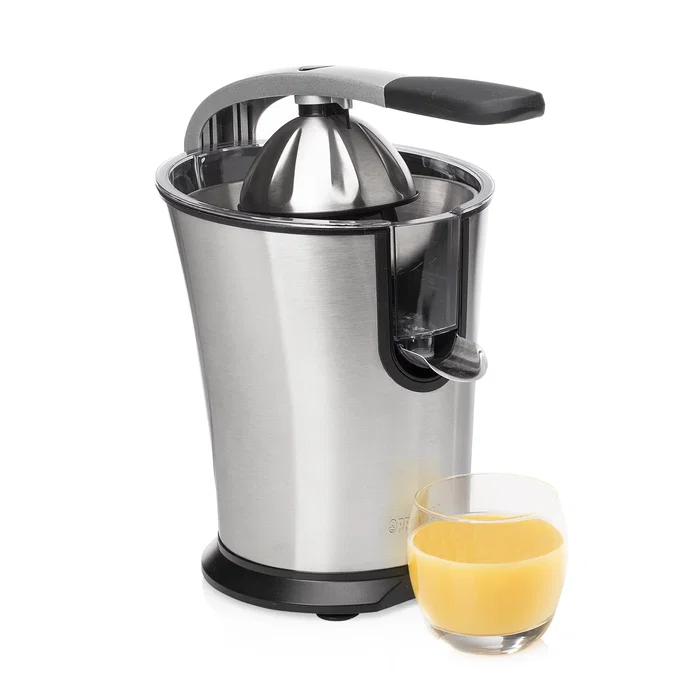 Princess 201860 Exprimidor Eléctrico de Cítricos Master Juicer Pro 300 W - Profesional, Acero Inoxidable Negro, Palanca, Filtro Ajustable, Antideslizante, Aptas Lavavajillas